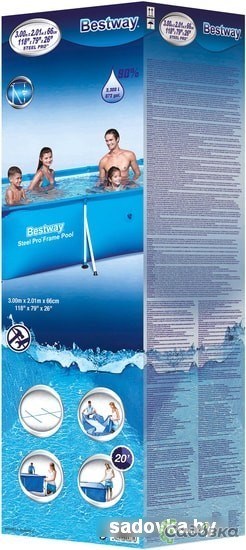 Каркасный бассейн Bestway 56404 (300х201х66)
