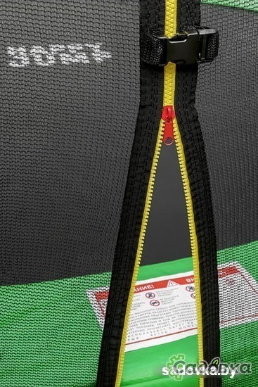 Батут Happy Jump 12ft-i Pro 374 см с внутренней сеткой и лестницей
