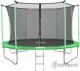 Батут Happy Jump 12ft-i Pro 374 см с внутренней сеткой и лестницей