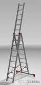 Лестница-стремянка Новая высота NV 323 трёхсекционная профессиональная 3x9 ступеней