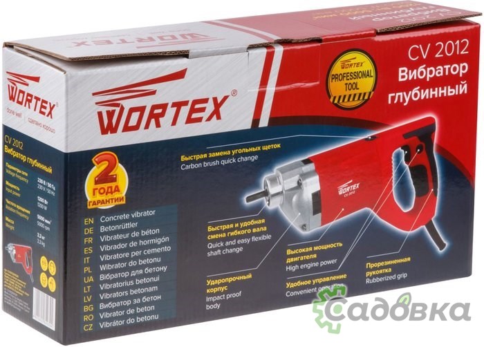 Вибратор глубинный Wortex CV 2012 CV201200029