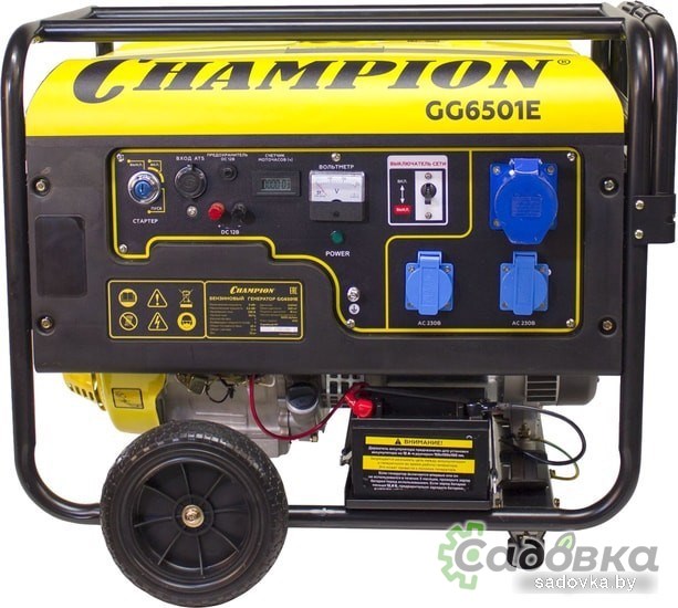 Бензиновый генератор Champion GG6501E+ATS