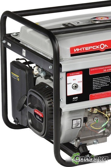 Бензиновый генератор ИНТЕРСКОЛ ЭБ-6500