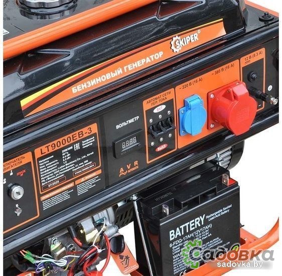 Бензиновый генератор Skiper LT9000EB-3