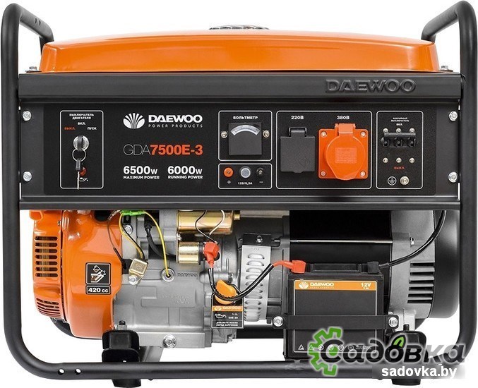 Бензиновый генератор Daewoo Power GDA 7500E-3