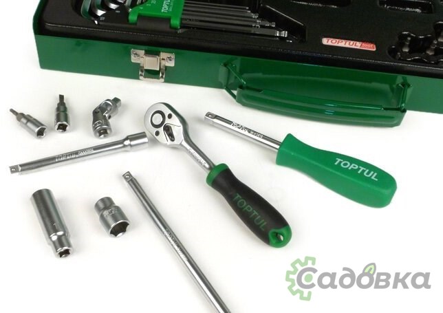 Набор торцевых головок и бит Toptul GCAD7202 72 предмета