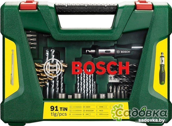 Универсальный набор инструментов Bosch V-Line Titanium 2607017195 91 предмет