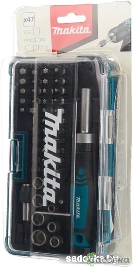 Набор торцевых головок и бит Makita B-36170 (47 предметов)