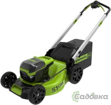 Газонокосилка Greenworks GD60LM51SPK4 2514307UB (с 1-им АКБ 4 Ач)