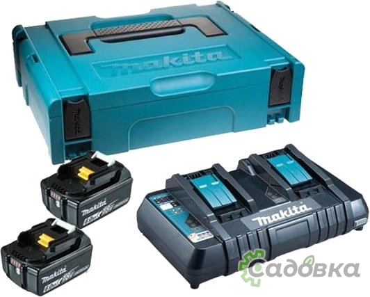 Аккумулятор с зарядным устройством Makita DC18RС + BL1860B (18В/6.0 Ah + 18В)