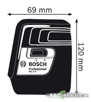 Лазерный нивелир Bosch GLL 3 X Professional [0601063CJ0]