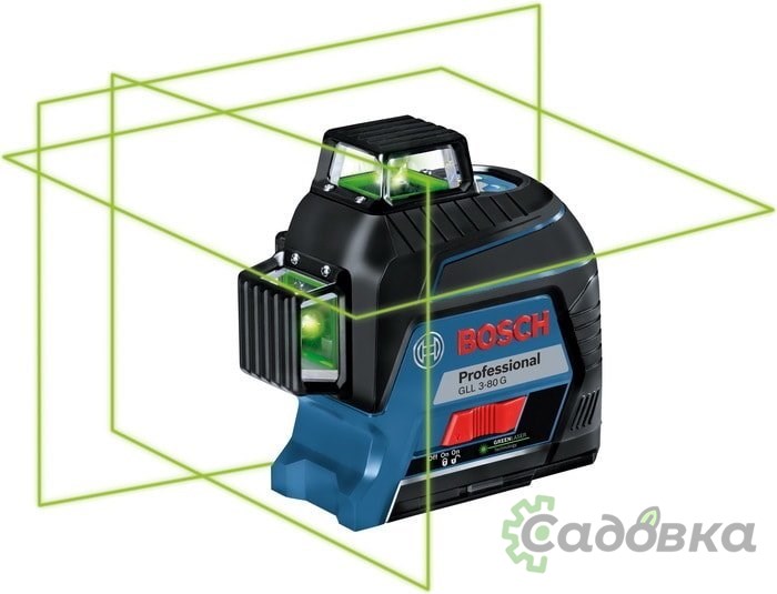 Лазерный нивелир Bosch GLL 3-80 G Professional 0601063Y00 (кейс, лазерная мишень)