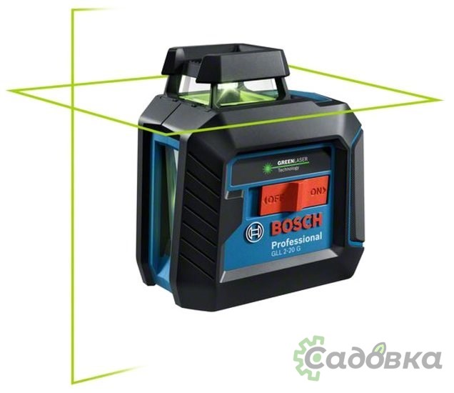 Лазерный нивелир Bosch GLL 2-20 G Professional 0601065000 (сумка, держатель, 4xAA)