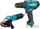 Дрель-шуруповерт Makita DK0117 (шуруповерт, болгарка)
