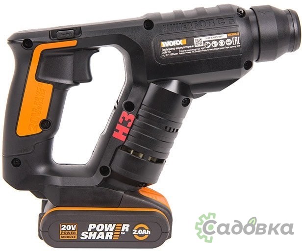 Перфоратор Worx WX394.3 (с 1-м АКБ, кейс)