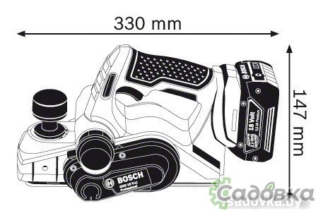 Рубанок Bosch GHO 18 V-LI Professional 06015A0300 (без АКБ)