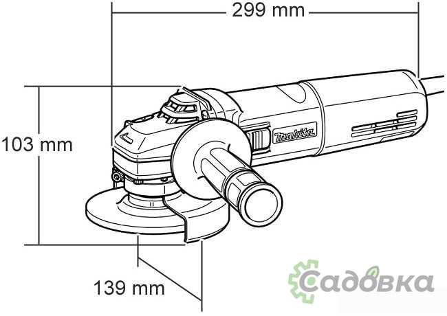 Угловая шлифмашина Makita 9565 CR
