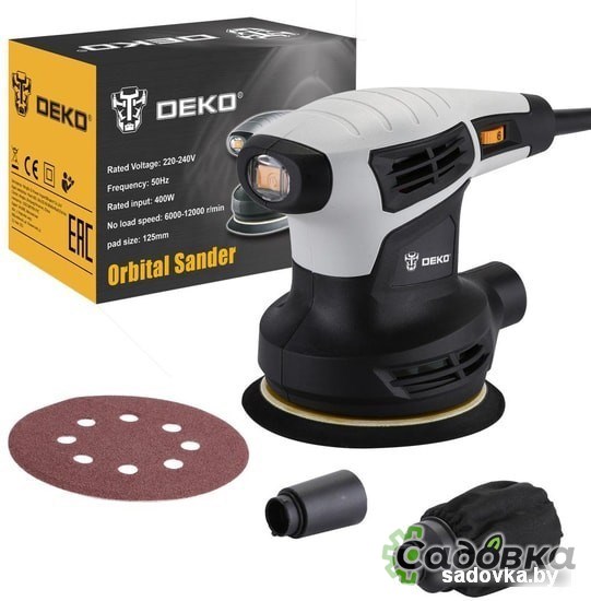 Эксцентриковая шлифмашина Deko DKG400-125