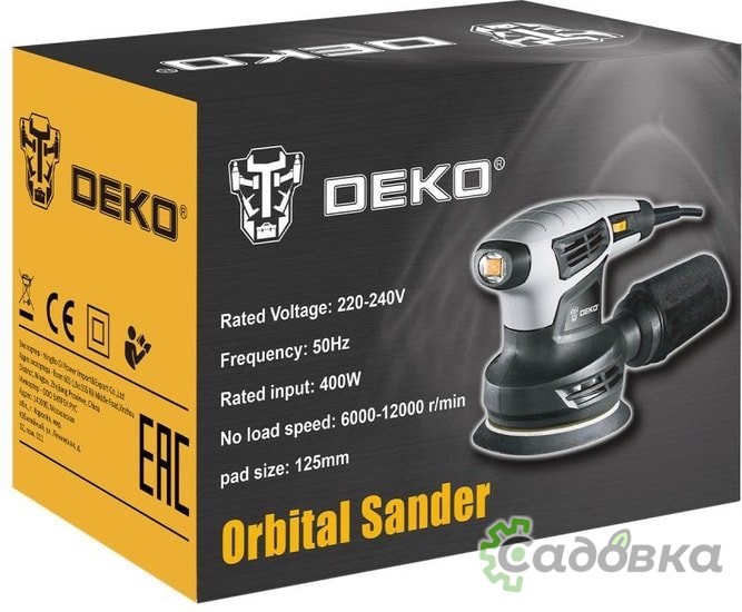 Эксцентриковая шлифмашина Deko DKG400-125