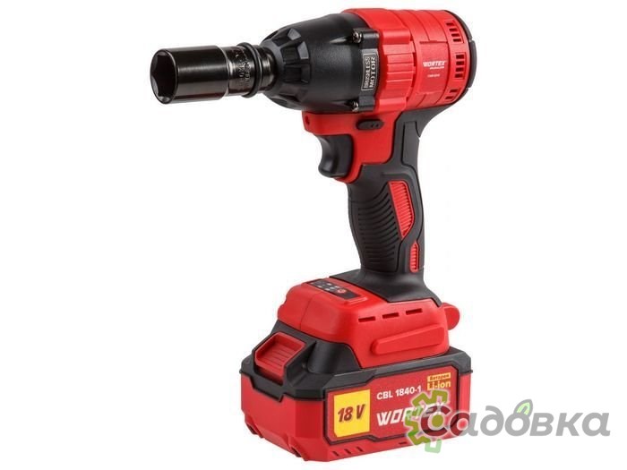 Гайковерт Wortex CWR 0318 0329229 (с 1-м АКБ, кейс, оснастка)