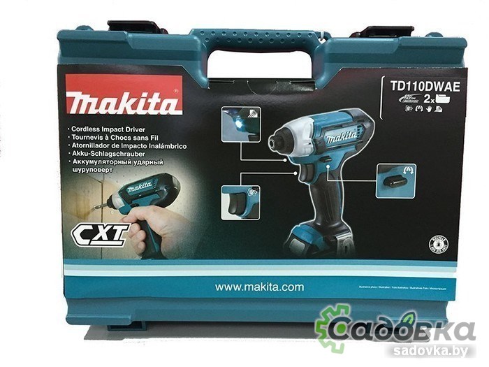 Ударный винтоверт Makita TD110DWAE (с 2-мя АКБ, кейс)