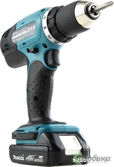 Дрель-шуруповерт Makita DDF453SYE (с 2-мя АКБ, кейс)
