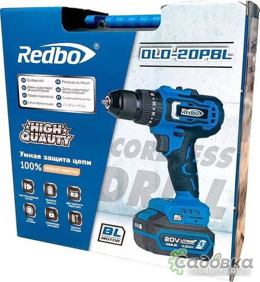 Дрель-шуруповерт Redbo OLD-20PBL (с 1-им АКБ, кейс)