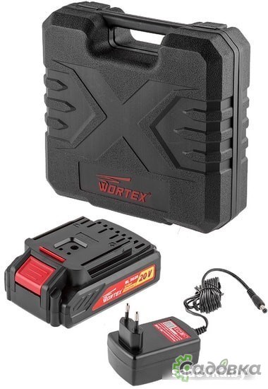 Дрель-шуруповерт Wortex BD 2020-1 DLi BD20201DLi1707 (с 2-мя АКБ)