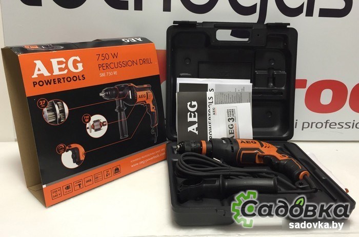Ударная дрель AEG Powertools SBE 750 RE (4935442850)
