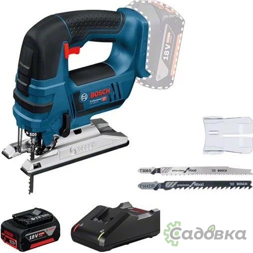 Электролобзик Bosch GST 18 V-LI B Professional 0615990M43 (с 1-им АКБ 4 Ah)