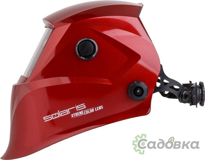 Сварочная маска Solaris ASF650Х (красный металлик)