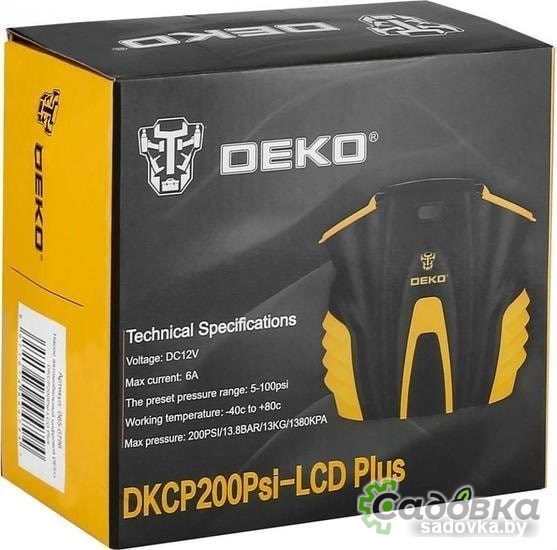 Автомобильный компрессор Deko DKCP200Psi-LCD Plus