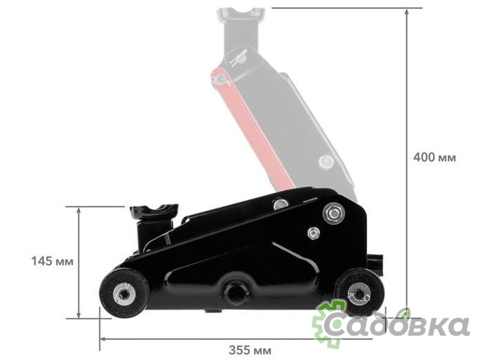Подкатной домкрат Startul Auto ST8014-07 2.5т