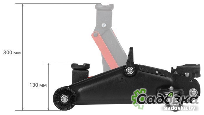 Подкатной домкрат Startul Auto ST8014-03 2т (кейс)