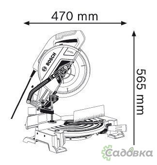 Дисковая пила Bosch GCM 10 MX Professional [0601B29021]