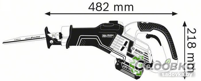 Сабельная пила Bosch GSA 18V-32 Professional 06016A8108 (без АКБ)