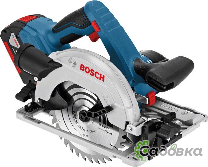 Дисковая пила Bosch GKS 18 V-LI R Professional 06016A2100 (с 2-мя АКБ, кейс)