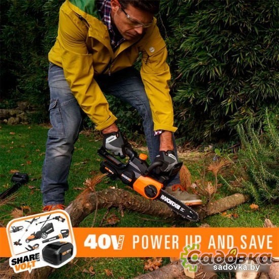 Аккумуляторная пила Worx WG384E.9 (без АКБ)