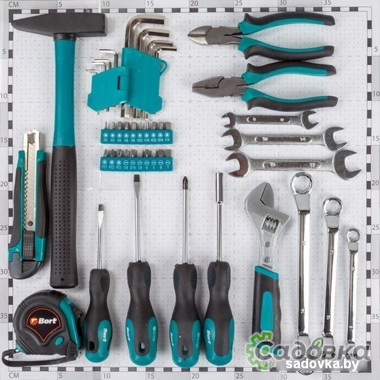Универсальный набор инструментов Bort BTK-45 (45 предметов)