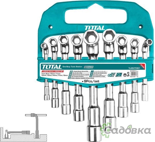 Набор ключей Total TLASWT0901 (9 предметов)