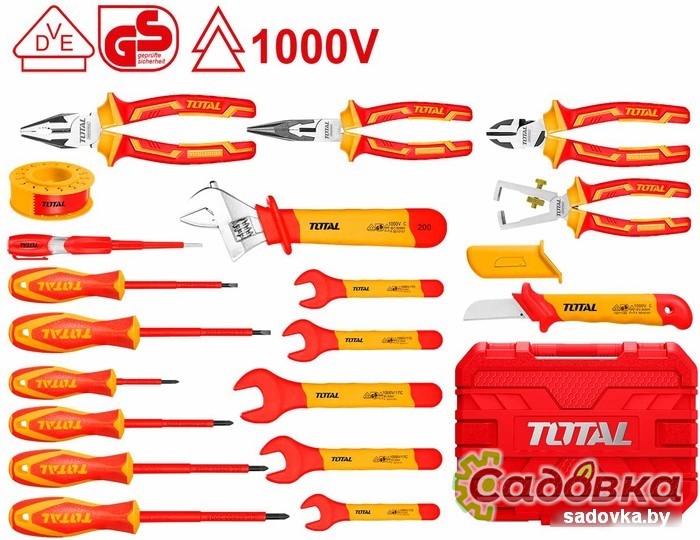 Универсальный набор инструментов Total THKITH1901 (19 предметов)