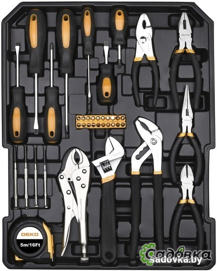 Универсальный набор инструментов Deko DKMT187 (187 предметов)