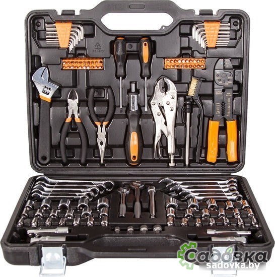 Универсальный набор инструментов Bort BTK-123 (123 предмета)