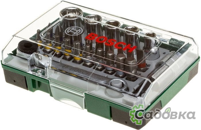 Набор торцевых головок и бит Bosch Promoline 2607017160 27 предметов