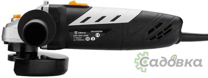 Угловая шлифмашина Deko DKAG650W