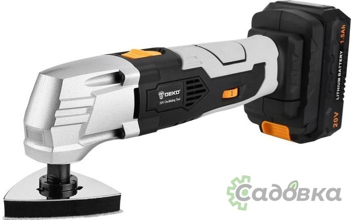 Мультифункциональная шлифмашина Deko DKOT20 Multi (с 1-м АКБ)