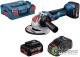 Угловая шлифмашина Bosch GWX 18V-10 Professional 06017B0102 (с 2-мя АКБ, кейс)