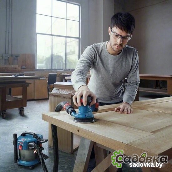 Эксцентриковая шлифмашина Bosch GEX 185-LI Professional 06013A5021 (с 1-м АКБ, кейс)