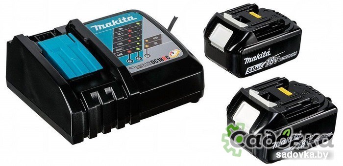 Угловая шлифмашина Makita DGA513RTJ (с 2-мя АКБ)