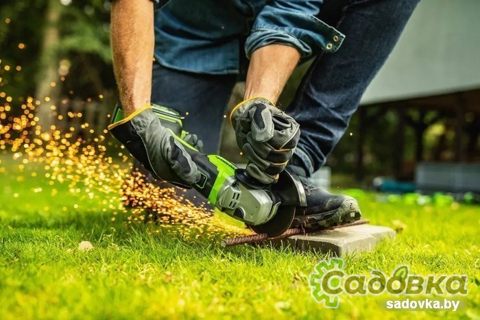 Угловая шлифмашина Greenworks GD24AGK2 3200207UA (с 1-им АКБ 2 Ач)